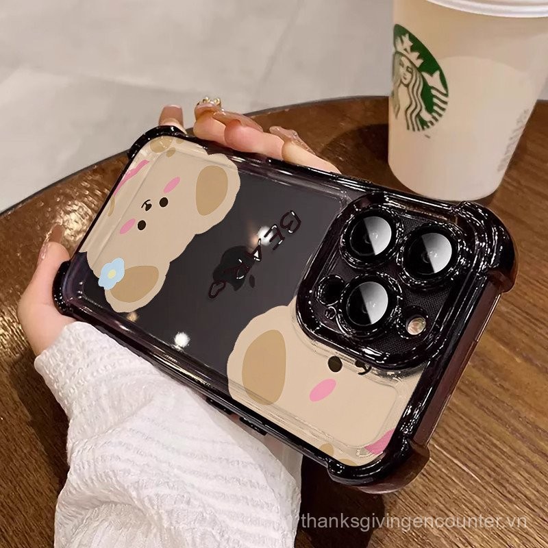 Ốp Lưng Gấu Hoa 3 In1 Cho Oneplus Ace 3 Pro 3V Ace 2 Pro Racing 11 12 12R Oneplus Ace3Pro Ốp Lưng Điện Thoại Mềm Chống Rơi Vỏ Bảo Vệ Dễ Thương UE9G 1EGZ