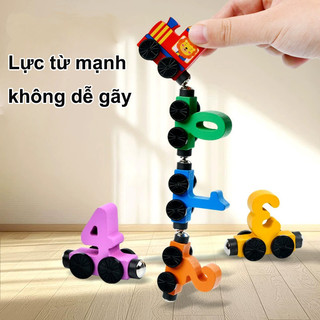 【BabyJoy】Đoàn Tàu Nam Châm Số Đếm Bằng Gỗ Cho Bé,đồ chơi thông minh giáo dục cho bé,Cho Bé Phát Triển Trí Tuệ