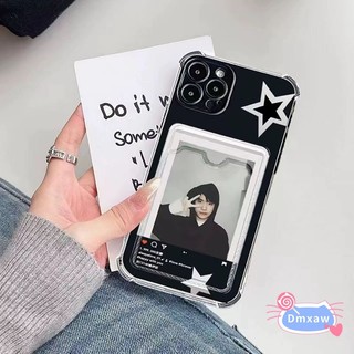 Ốp Điện Thoại Ins Phong Cách Ngôi Sao Cho Samsung Galaxy A56 A26 M36 A16 A06 M55 A55 A35 A25 A15 M15 F15 M54 A50 A50S A30S A12 M12 F12 A10S M01S A02 A02S 5G 4G Vỏ Đựng Thẻ Trong Suốt