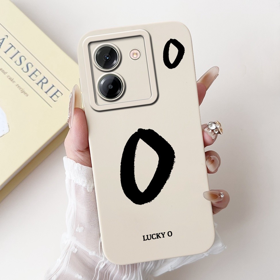 Dành Cho Poco M7 Pro 5G Ốp Lưng Chữ Thời Trang Đơn Giản Thiết Kế Họa Tiết A-Z Vỏ Silicon Chống Sốc 2409FPCC4G 2409FPCC4I