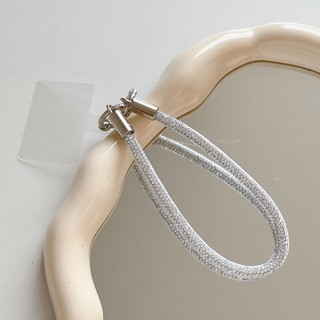 Dây đeo điện thoại lưới nhiều màu Hàn Quốc, ngắn, đeo cổ tay, chống mất, thời trang, di động