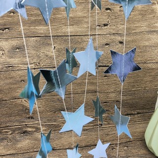 4M Ngôi Sao Sáng Giấy Thả Vòng Hoa Biểu Ngữ Vàng Bạc Bunting Biểu Ngữ Cho Bé Tắm Phòng Trẻ Em Cưới Treo Trang Trí