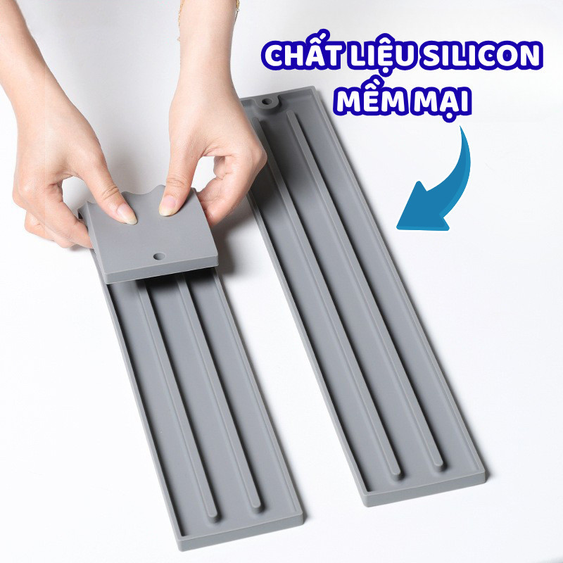 Tấm Lót Silicon Để Nắp Nồi Chống Trượt Chịu Nhiệt DinoHome, Miếng Kê Nắp Nồi Nhà Bếp Đa Năng