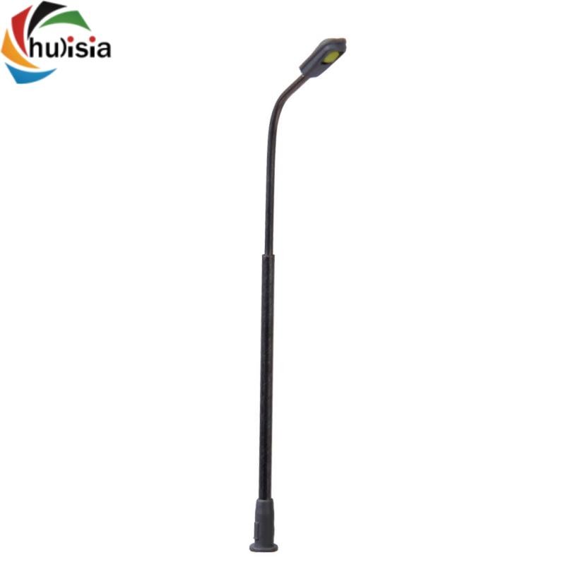 chulisia 10 Mô Hình Đèn LED Đường Sắt Bố Trí Đường Phố Cột Đèn Đầu Đơn Tỉ Lệ 1: 200 Z