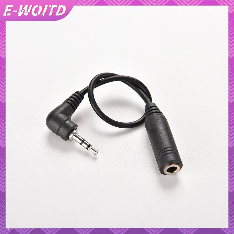 E-woitd 2.5mm Nam Cắm Sang 3.5mm Nữ Jack Stereo AUX Audio TRS Adapter Chuyển Đổi HNVN