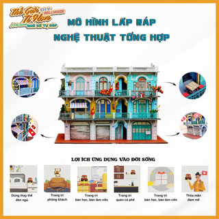 Mô hình gỗ tự lắp ráp DIY - Thế Giới Tí Hon - Chợ Lớn GP135-02