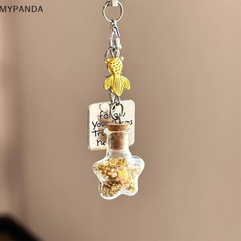 MYPANDA Móc Khóa Trong Suốt Chuông Gió Dễ Thương Mặt Dây Chuyền Điện Thoại Di Động Móc Khóa Dây Túi Phụ Kiện Trang Trí Nhà Cửa.