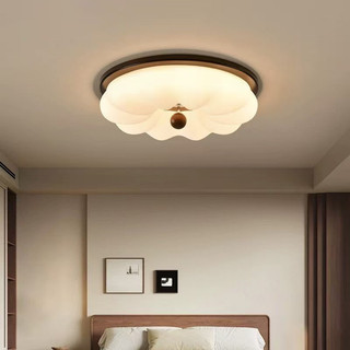 AIMI Đèn Ốp Trần Đèn Trần Bằng Gỗ Chụp Đèn Acrylic Đèn Led Thời Trung Cổ Phòng Ngủ Đèn Trang Trí Phòng Khách Phòng Ăn Phòng Học Trung Tâm