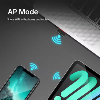 [Đến 3-5 ngày] Bộ chuyển đổi USB Dongle WiFi R36S / R36H RTL8188FTV với Type-COTG, Cài đặt trình điều khiển ngoại tuyến cho bảng điều khiển trò chơi, Card mạng không dây ABS nhỏ gọn