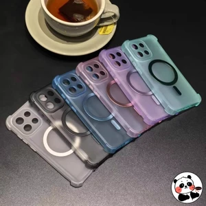 Ốp Điện Thoại Từ Tính Cho OPPO Reno 15C 15F 15 Max Mini A6X A6T A6C A6S A6V A6i Plus A6 Pro Find X9 Pro F31 5G 4G Ốp Lưng Mềm Mette Đơn Giản Dễ Thương Màu Kẹo Chống Sốc