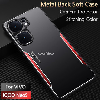 Ốp Điện Thoại Giáp Cho Vivo iQOO Neo 9 Pro Neo9 Pro Neo9Pro iQOONeo9 5G 2024 Ốp Lưng Kim Loại Mờ Sang Trọng Viền Mềm Vỏ Chống Sốc Chống Rơi