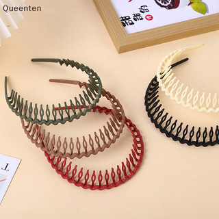 Queenten Thời Trang Mờ Tóc Vòng Chống Trơn Trượt HairBand Nữ Phù Hợp Với Bấm Tóc Khóa Viền Bé Gái Có Răng Hàm Phụ Kiện Tóc QT