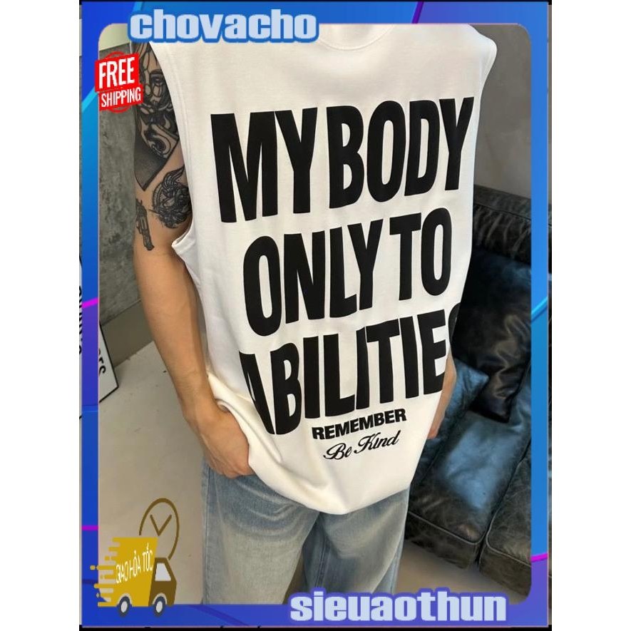 Áo thun Tanktop Cổ tròn MY BODY ICVCVNI Unisex