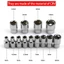TOPTOOLCX 1 Cái Tay Chìa Khóa Số Liệu, Đầu Đôi Cho Cờ Lê Mô-men Xoắn Ratchet Hex Ổ Cắm Ngắn, Dụng Cụ Cầm Tay 1 / 4 "Đầu 6.35mm 4-14mm Ổ Cắm Truyền Động