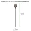 JUIC 5 Bộ phận máy mài điện, Đầu mài tròn 0,5mm-8mm, Khắc bền chính xác 2,35mm Công cụ khắc mũi khoan chà nhám
