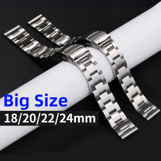 Dây đeo đồng hồ bằng thép không gỉ cỡ lớn cho Seiko Diver Skx007 Skx009 Lặn Oyster Phát hành nhanh Dây đeo đồng hồ Nam Nữ Vòng tay cổ tay lớn 18 / 20 / 22 / 24 / 26mm
