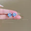 Bông tai Camellia khí chất đơn giản mới của Hàn Quốc