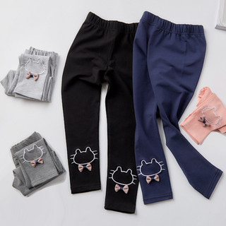 Quần legging bé gái 2024 phong cách mới quần mỏng hoạt hình thứ chín