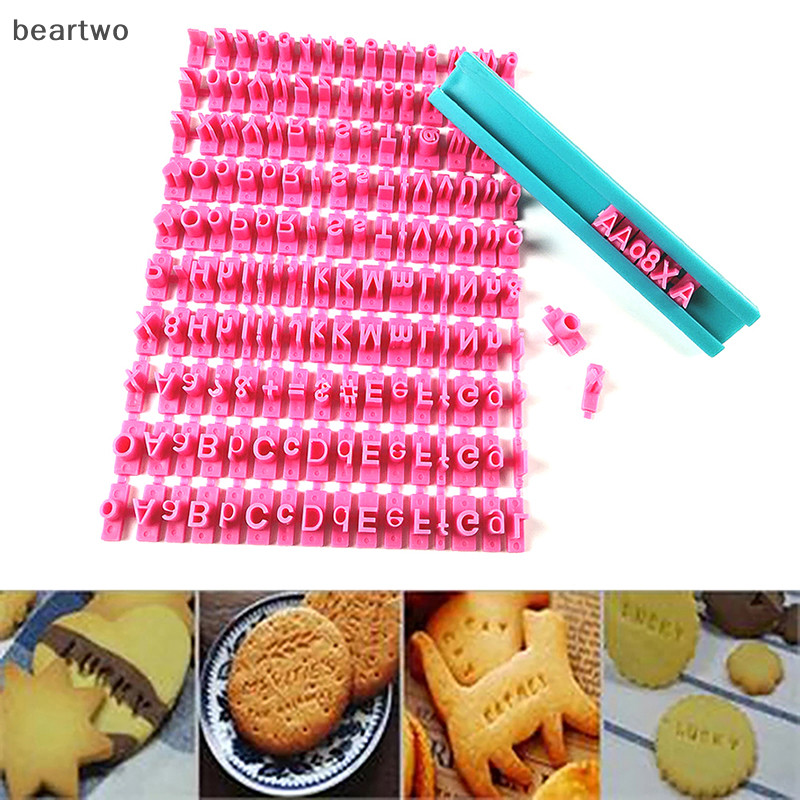 < Beartwo > 1 Bộ Chữ Số Khuôn Bánh Quy Bảng Chữ Cái Báo Chí Tem DIY Bánh Dụng Cụ Nướng Bánh Đẹp