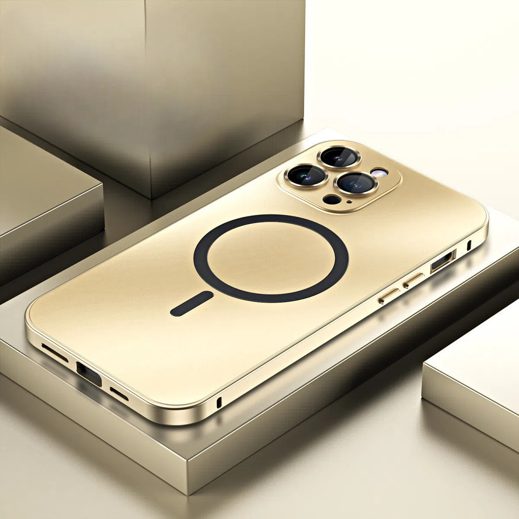 Thích hợp cho IPhone 15 Pro Max Khung hợp kim nhôm kim loại Vỏ điện thoại từ tính IPhone 14 15Pro Snap on Vỏ bảo vệ | BigBuy360 - bigbuy360.vn