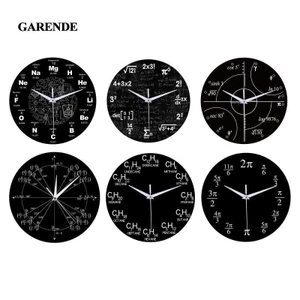 Đồng hồ Garende - Đồng hồ treo tường bằng nhau toán học cho lớp học,