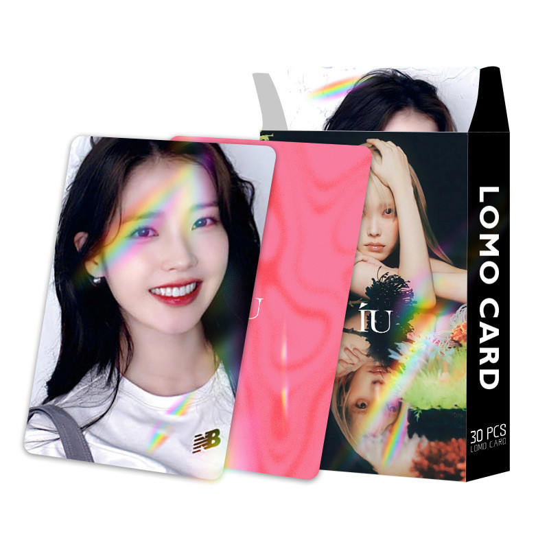 30 Cái / hộp IU Photocards Laser Holographic HEREH World Tour Concert blueming Lomo Cards the Winner Kpop Hologram Bưu Thiếp YM