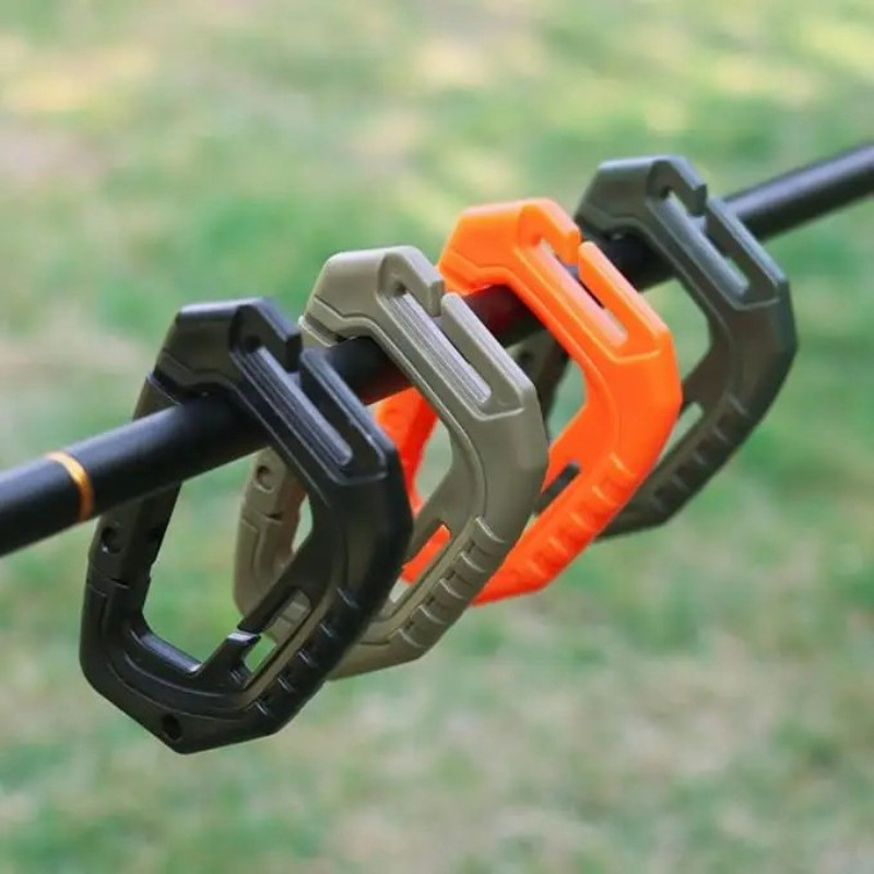 1 / 5 Khóa leo núi - Carabiner du lịch đi bộ đường dài ngoài trời - Hình chữ S, Hình chữ D - Đa năng, bền bỉ - Dành cho ba lô, chai nước, chìa khóa - Móc dây chống gió lều
