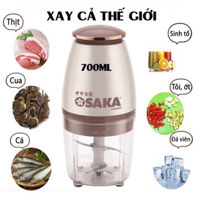 [XẢ] Máy Xay Sinh Tố Máy Xay Đa Năng Máy Xay Thịt Mini Bền Bỉ ⌛ Hoa Mười Giờ Bonsai & Phụ Kiện