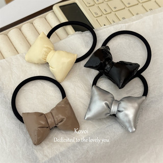 Kovoi / Phiên bản hàn quốc Thiết kế thích hợp Vòng tóc nơ ba chiều phù hợp cho mọi trận đấu Dây buộc tóc đuôi ngựa chạy Vỏ da công chúa Dây buộc đầu
