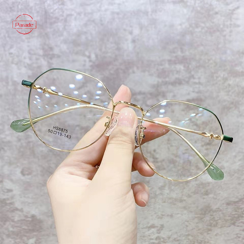 Parade Cổ Điển Thanh Lịch Kim Loại Khung Tròn Chống Ánh Sáng Xanh Kính Nữ Vintage Retro Bảo Vệ Mắt Thời Trang Kính Mắt VN