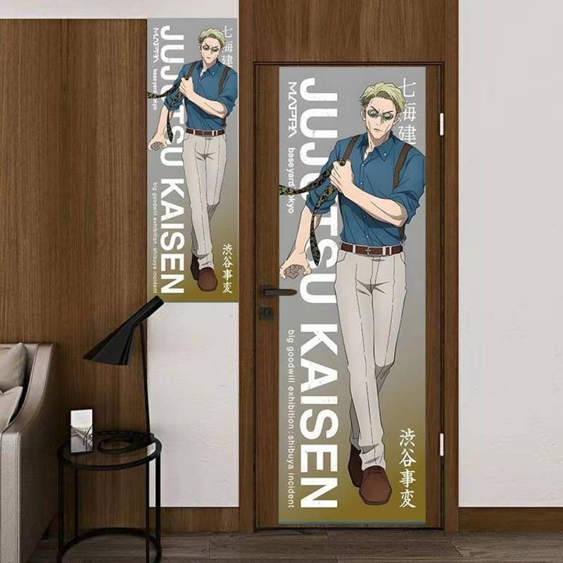 Anime Trang Trí Tường Jujutsu Kaisen poster Tấm Thảm Dọc Gojo Satoru & Kento Nanami Trang Trí Tường