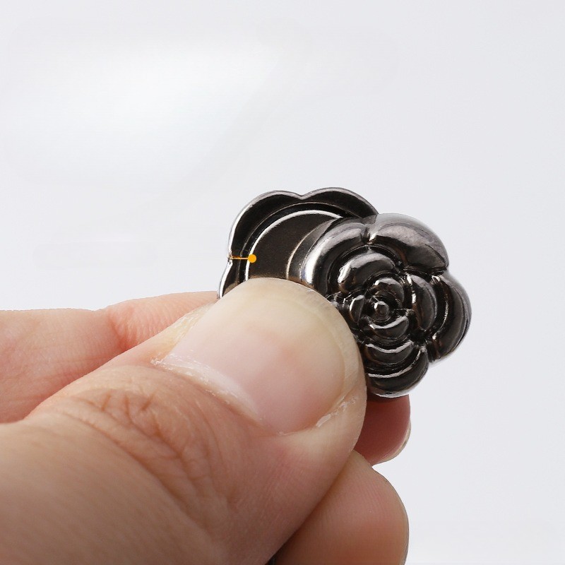 [Yunyuan] Hoa Hồng Khóa Từ Tính Trang Sức Hồi Giáo Khăn Trùm Đầu Khóa Dây Xích Mạnh Camellia Thắt Lưng Quần Áo Khóa