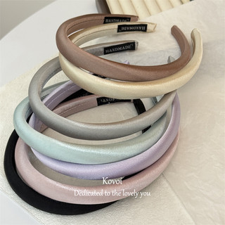 Kovoi / đơn giản Mercerized Thin Headband Sponge Girl Headband Outing Pressed Hair High Skull Hair Bundle All-Match Hairpin Headdress