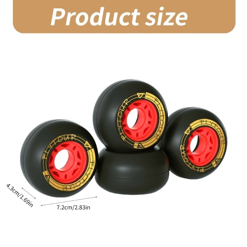 Tầm Nhìn 4 Con Lăn Freeline 82A PU Drift Board Bánh Xe Chống Mài Mòn Ván Trượt Bánh Xe