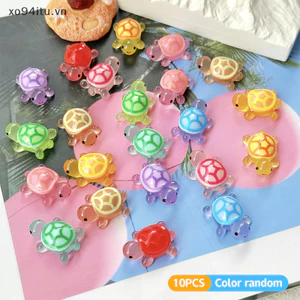 XOITU 10 Cái Hoạt Hình Dễ Thương Dạ Quang Rùa Nhựa Thu Nhỏ Bức Tượng Trang Trí Micro Phong Cảnh Trang Trí DIY Nhà Để Bàn Trang Trí Quà Tặng VN