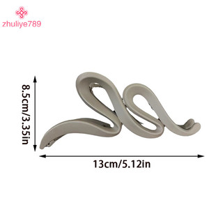 < zhuliye789 > Frosted Wave Grab Clip Lớn Maill Cô Gái Thanh Lịch Kẹp Lưng Phụ Kiện Tóc Quà Tặng Trang Sức