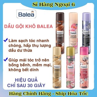 Dầu gội khô Balea dưỡng tóc mềm mượt, tóc sạch bồng bềnh 200ml của Đức- Date mới nhất
