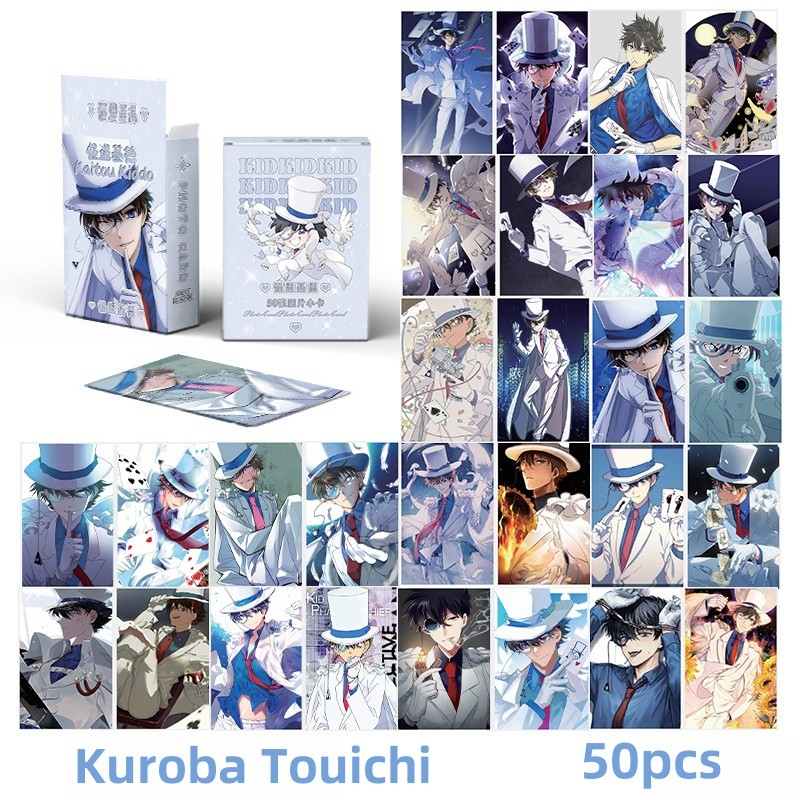 Manga Manhwa Kaitou Kiddo ONE PIECE Laser Holographic Lomo Cards NARUTO Photocards Thám Tử Lừng Danh Conan Hologram Bưu Thiếp