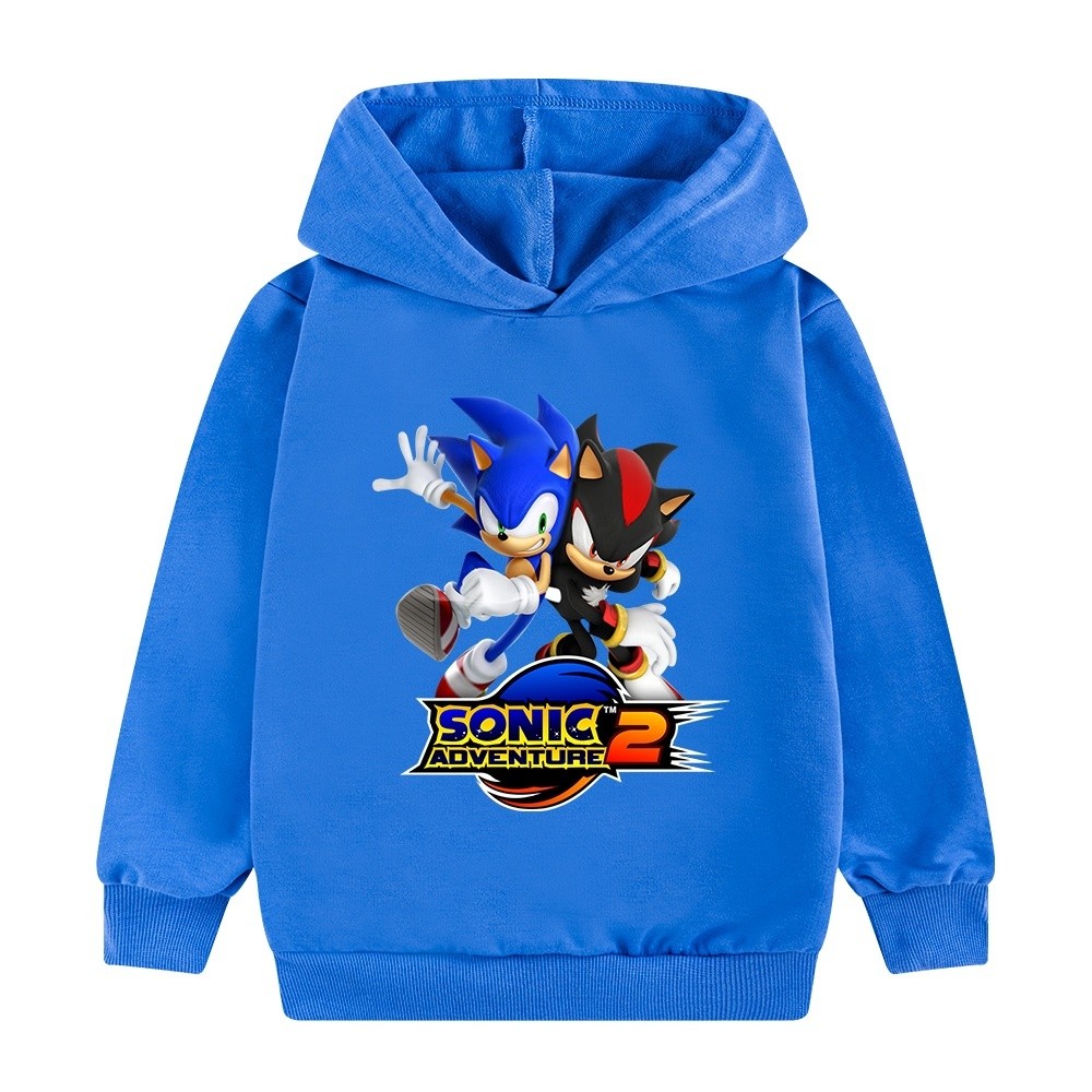 Sonic The HEDGEHOG trò chơi trẻ em áo hoodie hoạt hình chàng trai thời trang áo hoodie in hình đẹp trai