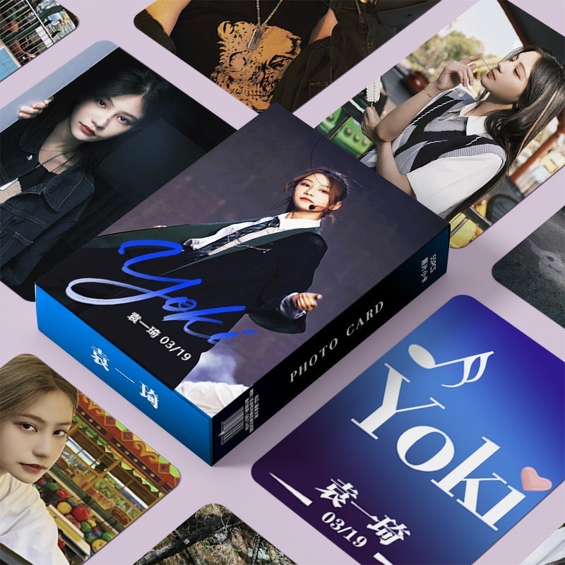 Bán Hàng Mới SNH48 Đen Meow cp Yuan Yiqi Shen Mengyao Hàng Hóa 10cm Hộp 55 Laser Photocards LOMO Card Ảnh Chất Lượng Cao