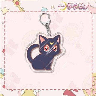 (LT) Móc khóa SAILOR MOON in hình Thủy thủ mặt trăng anime chibi Mica trong acrylic dễ thương