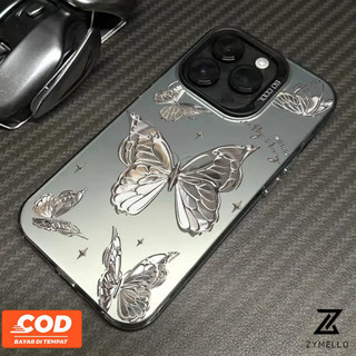 Ốp Lưng Cho OPPO Reno 15F Reno 14F Reno 14Pro Reno 13F Reno 13 Pro Reno12 F Reno 12 Reno11 F Reno 10 Pro 5G Reno 8T Reno 8Z Reno 7Z Reno 8 Vỏ Điện Thoại TPU Chống Sốc Bướm Kim Loại