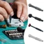 NOTE1 Tay cầm bu lông tuốc nơ vít từ tính, Vòng bi cho H4mm Hex Bits Giá đỡ tuốc nơ vít chính xác, Giá đỡ tuốc nơ vít Ổ cắm sửa chữa điện thoại Dụng cụ cầm tay