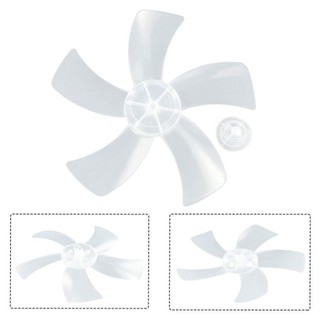 YSANH 1 Chiếc Lá Quạt, 5 Lưỡi Dao Quạt Nhựa 12 Inch, Hộ Gia Đình Bền Đẹp Tướng Có Nắp Đai Ốc Bàn Quạt Phụ Kiện Cho Bệ Đứng