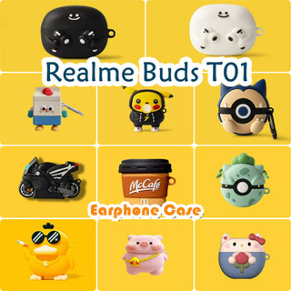 [imamura] Dành Cho Vỏ Realme Buds T01 Vỏ Tai Nghe Silicon Mềm Vỏ Hoạt Hình Hợp Thời Trang SỐ 3