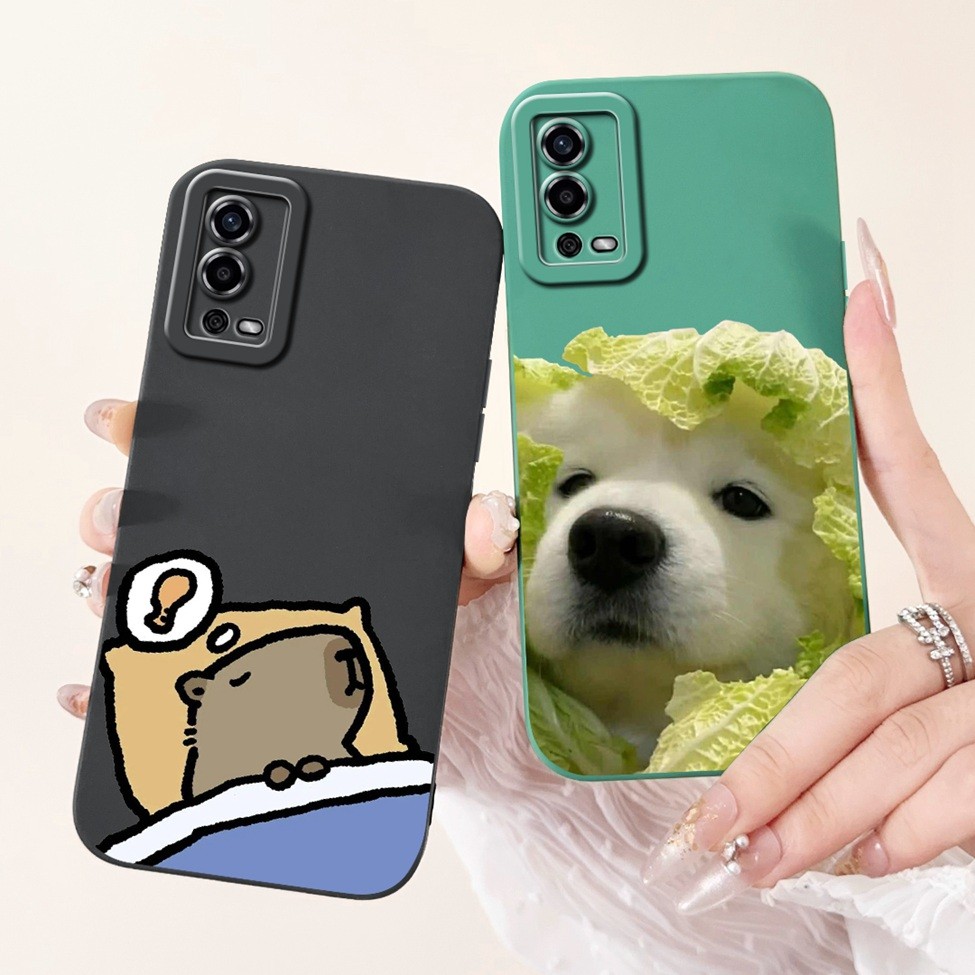 Ốp lưng Oppo A55 CPH2325 4G Thẩm mỹ Dễ thương Gog Cat Panda Kapibala Ốp điện thoại silicon Oppo A55 4G