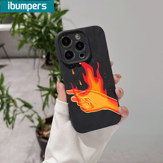 ibumpers Ốp Lưng iPhone Xinh Hài Hước Couple Ốp Basic Đen Chống Bẩn Dày Dặn Silicon Mềm Chống Sốc Cho Iphone 15 14 12 13 11 Pro Max IP 7 8 Plus Iphon X XS XR