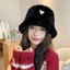 Mũ ngư dân CHEESELY, Mũ xô mùa thu đông màu trơn, Mũ chậu sang trọng dày mềm mại dành cho nữ