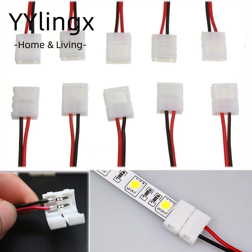 10 Chiếc 2 Pin Led Strip Adapter Nóng Không Hàn Cáp Kết Nối PCB Hữu Ích ...