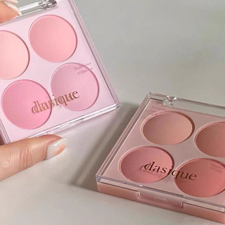 Kem má hồng bột bốn màu Dasique 07 ❈ ❈ ❈ 🍒 ▽ ❈ ❈ ❈ ❈ ❈ ❈ ❈ 07 One Piece Blush Trang điểm khỏa thân tự nhiên Đa chức năng Trang điểm lá Hàn Quốc Phấn má hồng mặt